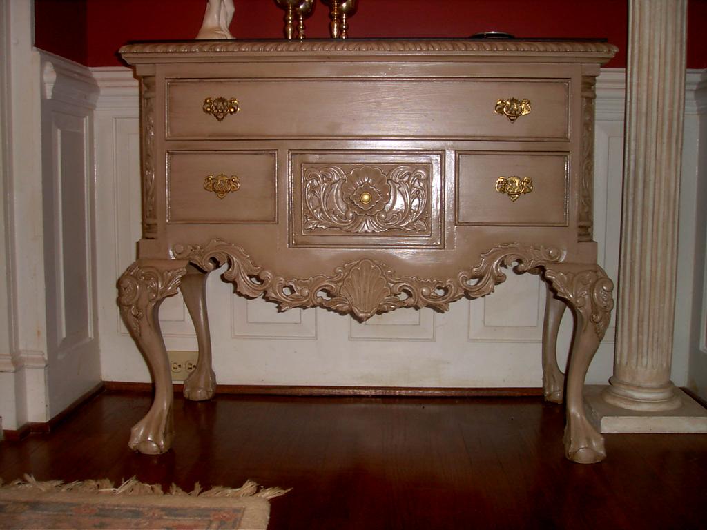 Painted Commode or Credenza Painted Commode or Credenza