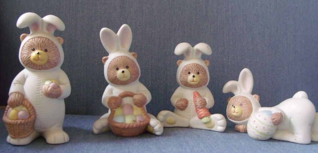 Bunny Babies in Bisque Porcelain Bunny Babies in Bisque Porcelain