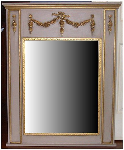 Mirror Trumeau Double Swag 3 Drops Mirror Trumeau Double Swag 3 Drops