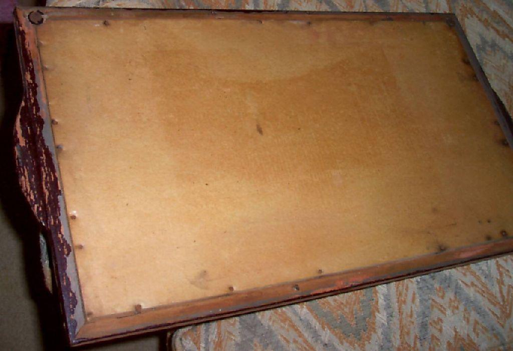 Mirror/Tray with Mahogany Frame Mirror/Tray with Mahogany Frame