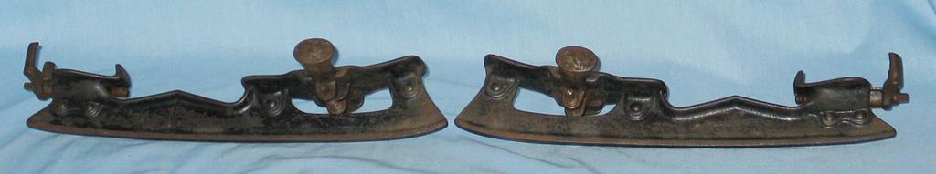 Unusual Old Adjustable Cast Iron Ice Skates Pat. 1878 Unusual Old Adjustable Cast Iron Ice Skates Pat. 1878