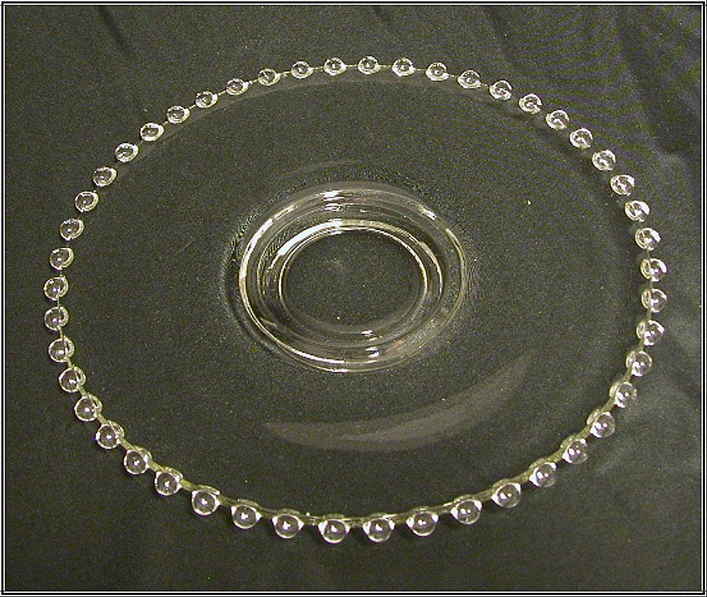 Set of 2 Imperial Candlewick Plates, Dessert, Salad Set of 2 Imperial Candlewick Plates, Dessert, Salad