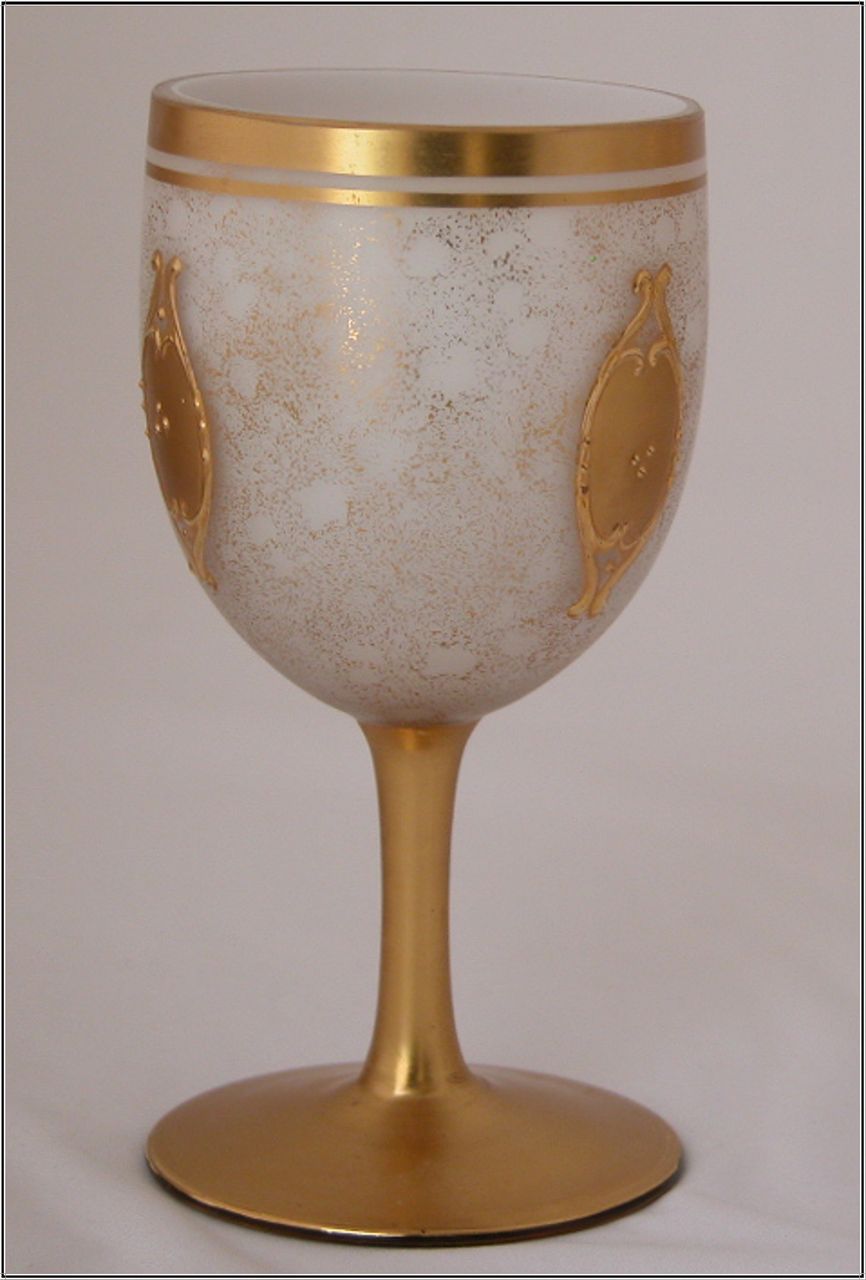 Imperlux Czech Cased Glass Decanter & Goblets, Czechoslovakia Imperlux Czech Cased Glass Decanter & Goblets, Czechoslovakia
