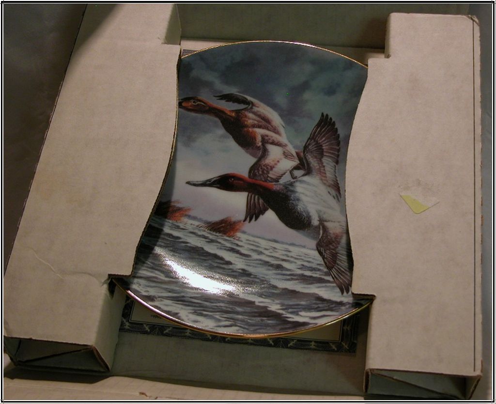 W S George `Canvasback' Collector Plate – Flying Ducks W S George `Canvasback' Collector Plate – Flying Ducks