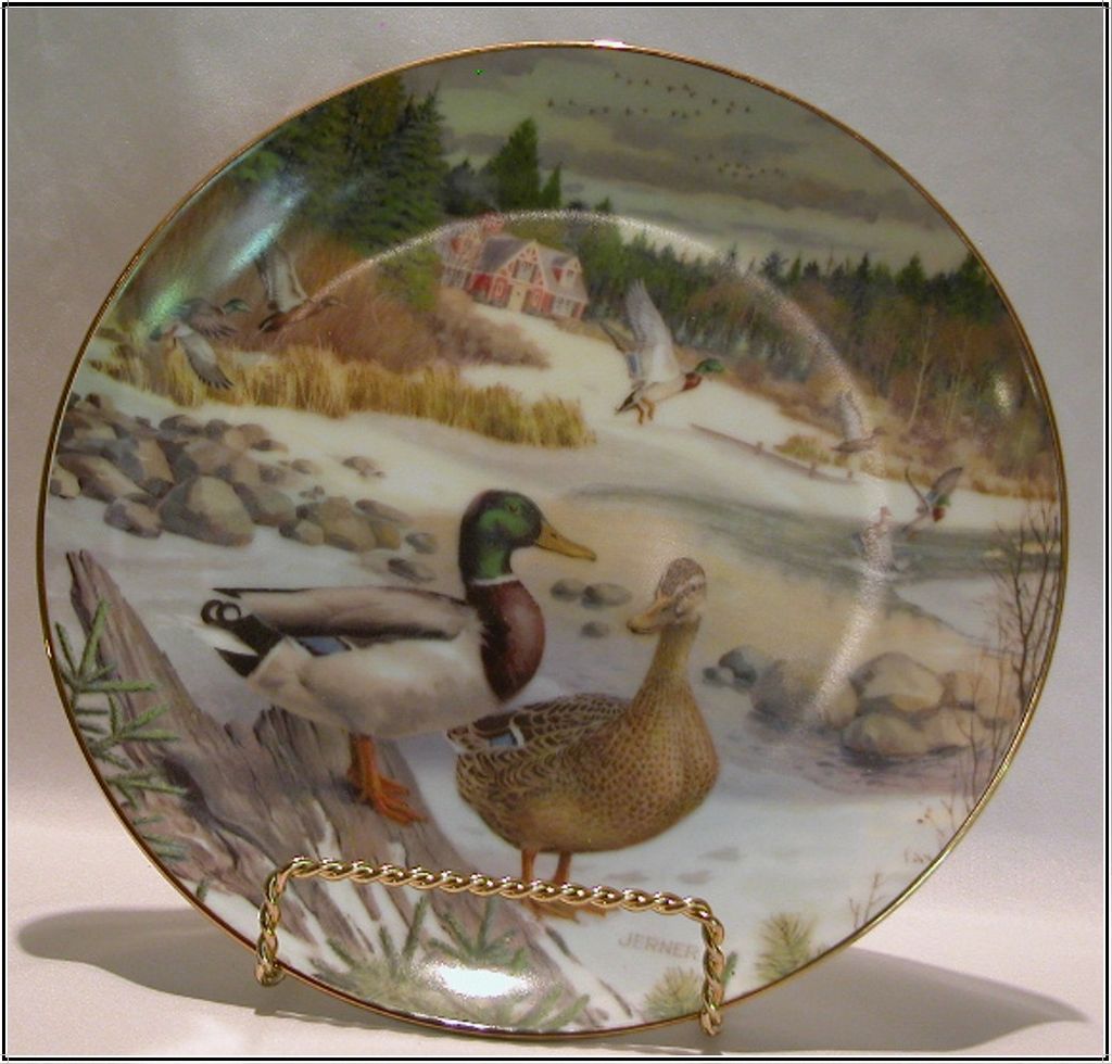 Edwin Knowles China `The Mallard' Collector Plate by Bart Jerner Edwin Knowles China `The Mallard' Collector Plate by Bart Jerner