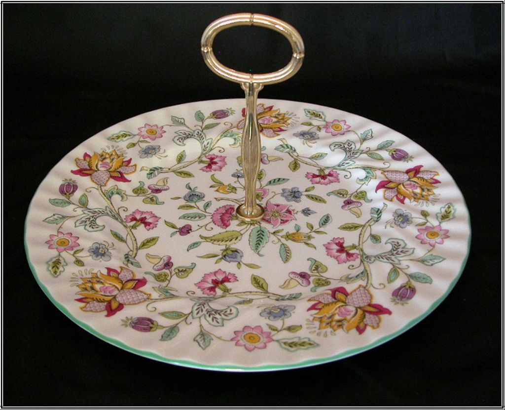 Minton Haddon Hall Round Serving Plate by John Wadsworth Minton Haddon Hall Round Serving Plate by John Wadsworth