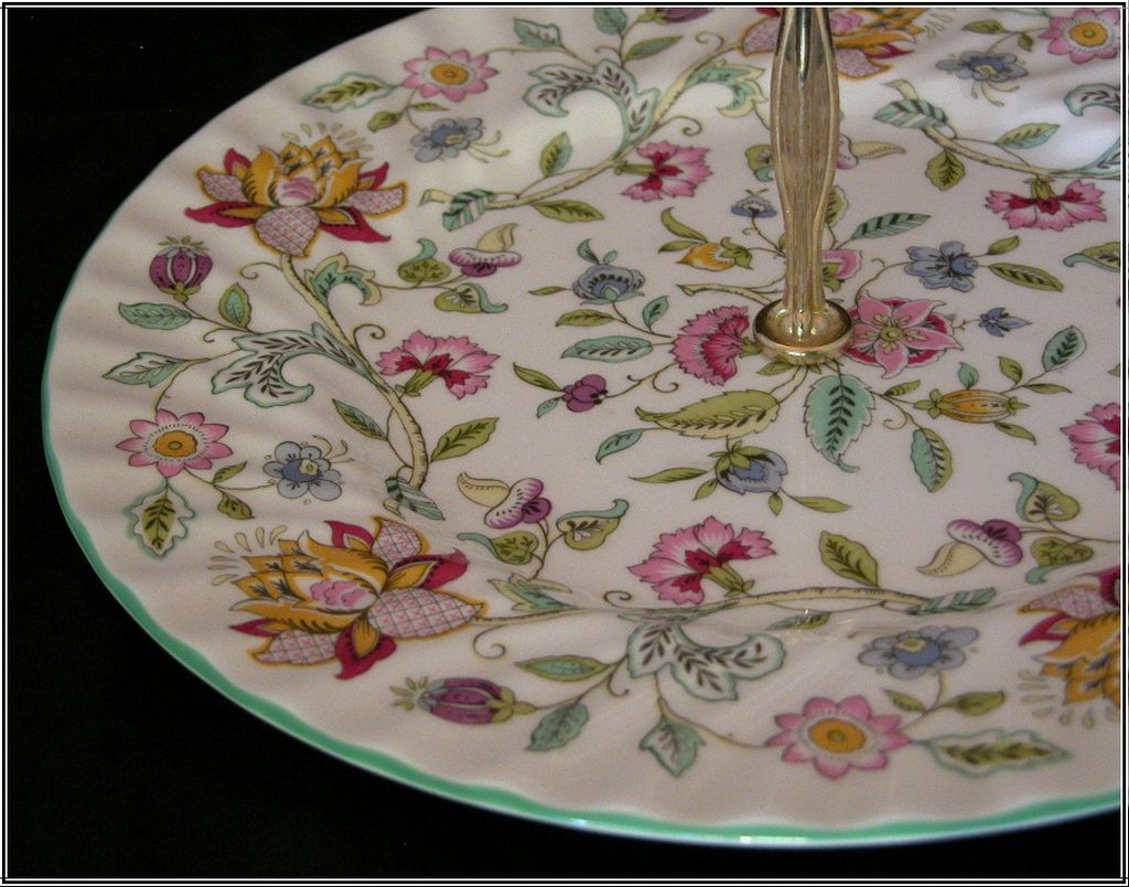Minton Haddon Hall Round Serving Plate by John Wadsworth Minton Haddon Hall Round Serving Plate by John Wadsworth