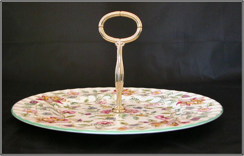 Minton Haddon Hall Round Serving Plate by John Wadsworth Minton Haddon Hall Round Serving Plate by John Wadsworth