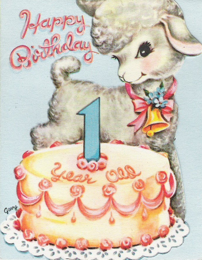 9 Vintage Child's Gibson-Norwalk Birthday Cards for Ages 1-6 9 Vintage Child's Gibson-Norwalk Birthday Cards for Ages 1-6