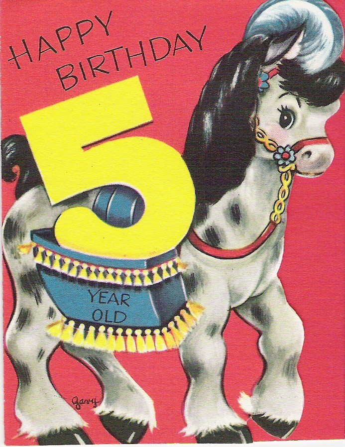 9 Vintage Child's Gibson-Norwalk Birthday Cards for Ages 1-6 9 Vintage Child's Gibson-Norwalk Birthday Cards for Ages 1-6