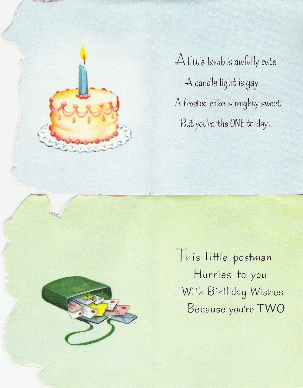 9 Vintage Child's Gibson-Norwalk Birthday Cards for Ages 1-6 9 Vintage Child's Gibson-Norwalk Birthday Cards for Ages 1-6