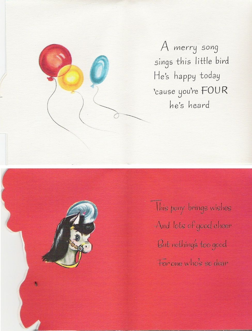 9 Vintage Child's Gibson-Norwalk Birthday Cards for Ages 1-6 9 Vintage Child's Gibson-Norwalk Birthday Cards for Ages 1-6