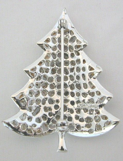 Kramer of New York Rhinestone Christmas Tree Pin Kramer of New York Rhinestone Christmas Tree Pin
