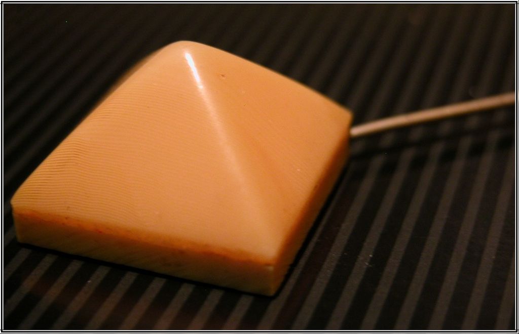 Vintage Butterscotch Pyramid Art Deco Jabot Pin Vintage Butterscotch Pyramid Art Deco Jabot Pin