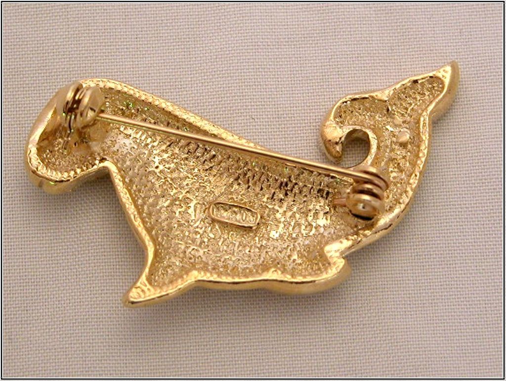 Vintage Figural Harbor Seal Pin with Pave Rhinestones by Roman Vintage Figural Harbor Seal Pin with Pave Rhinestones by Roman