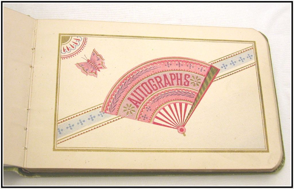 c1880s `Cassie Young' Autograph Book in Extraordinary Condition c1880s `Cassie Young' Autograph Book in Extraordinary Condition