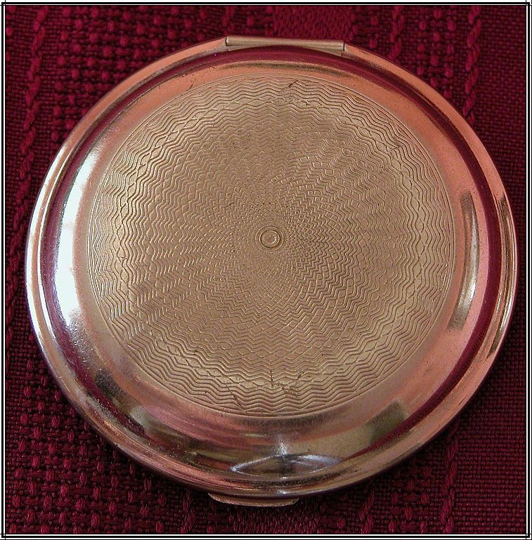 c1920s Armand Silverplate Cameo Silhouette Compact, Book Piece c1920s Armand Silverplate Cameo Silhouette Compact, Book Piece