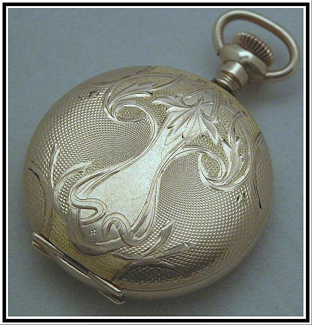 Dueber Hampden Ladies Pocket Watch, 14K G.F., ca 1914, Size 0 Diadem Hunter Case Dueber Hampden Ladies Pocket Watch, 14K G.F., ca 1914, Size 0 Diadem Hunter Case