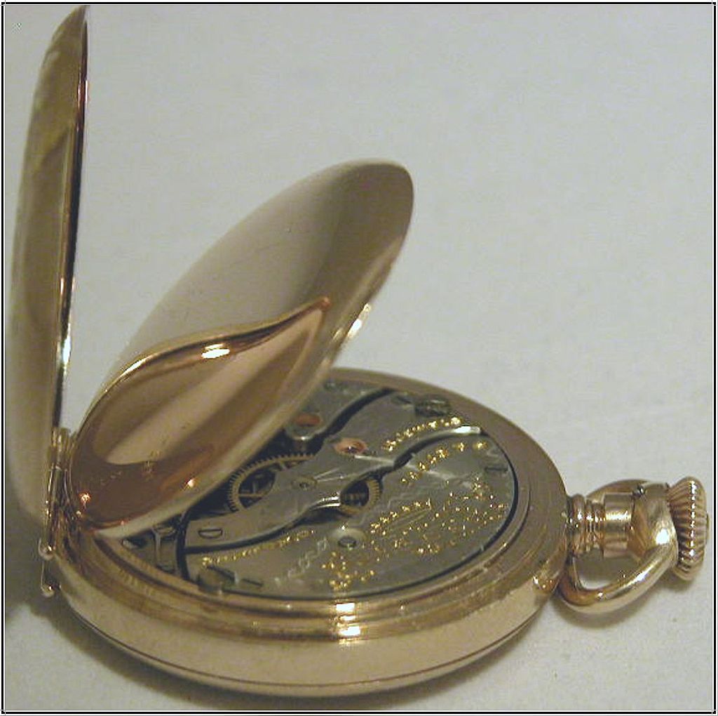 Dueber Hampden Ladies Pocket Watch, 14K G.F., ca 1914, Size 0 Diadem Hunter Case Dueber Hampden Ladies Pocket Watch, 14K G.F., ca 1914, Size 0 Diadem Hunter Case