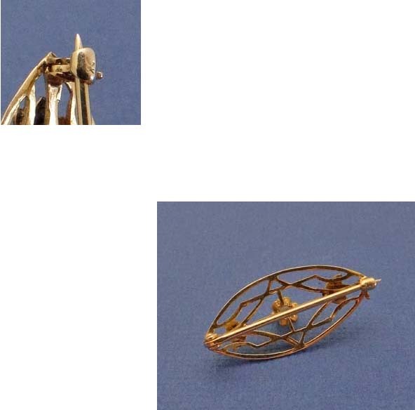 Sweet Antique 10K Gold Opal Lingerie Pin Sweet Antique 10K Gold Opal Lingerie Pin