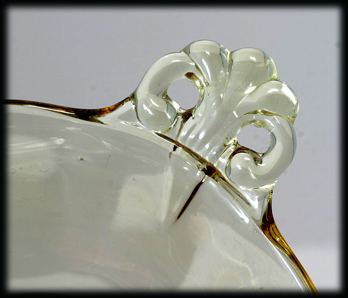 Fostoria Lafayette Topaz Bowl Vintage Elegant Glass Yellow Fostoria Lafayette Topaz Bowl Vintage Elegant Glass Yellow