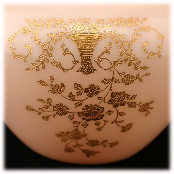 Cambridge Crown Tuscan Portia Vase Etched with Gold Inlay Elegant Glass Pink Cambridge Crown Tuscan Portia Vase Etched with Gold Inlay Elegant Glass Pink