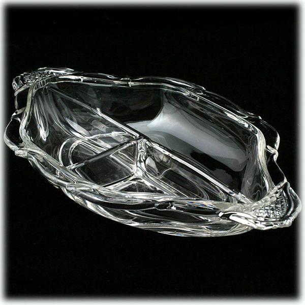 Heisey Plantation Elegant Glass Relish Bowl Vintage 1940s Crystal Pineapple Heisey Plantation Elegant Glass Relish Bowl Vintage 1940s Crystal Pineapple