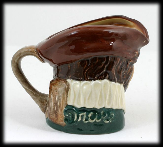 Royal Doulton Sir Francis Drake Toby Mug Jug Vintage 1940s Pottery English Royal Doulton Sir Francis Drake Toby Mug Jug Vintage 1940s Pottery English