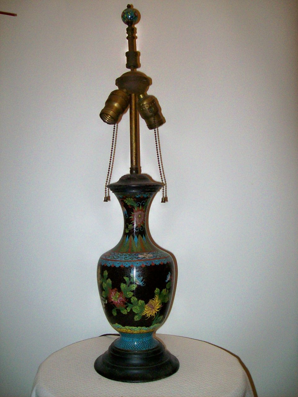 Item ID 260 cloisonne lamp In Shop's Backroom from cbe on Ruby Lane