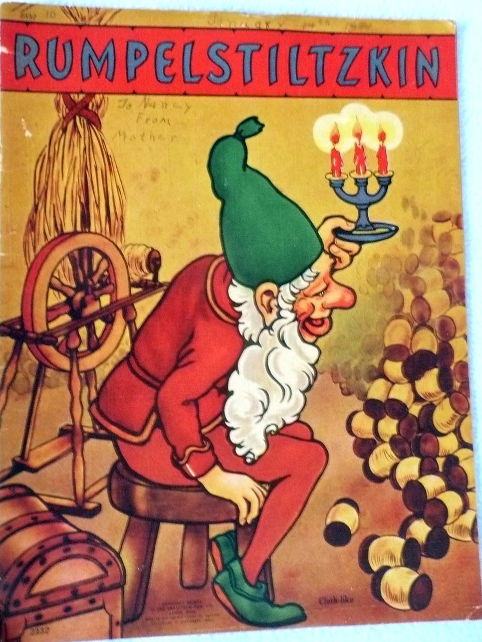 1940 Rumpelstiltzkin Children's Book 1940 Rumpelstiltzkin Children's Book
