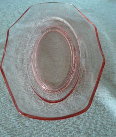 Pink Heisey Octagon Dish Pink Heisey Octagon Dish