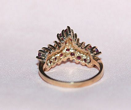 Appealing 10K Ruby Ring Sz. 6.5 Appealing 10K Ruby Ring Sz. 6.5