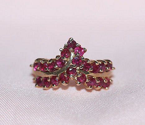 Appealing 10K Ruby Ring Sz. 6.5 Appealing 10K Ruby Ring Sz. 6.5