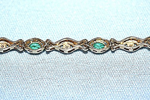 Vintage 14K Yellow Gold, Diamond & Tourmaline bracelet Vintage 14K Yellow Gold, Diamond & Tourmaline bracelet