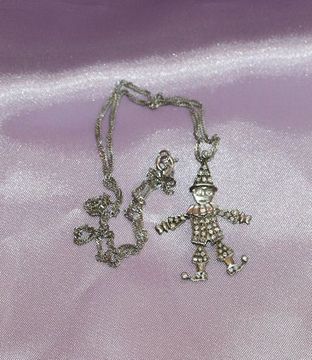 Fantastic Sterling Happy Dancing Man Pendant w/ Sterling Necklace Fantastic Sterling Happy Dancing Man Pendant w/ Sterling Necklace