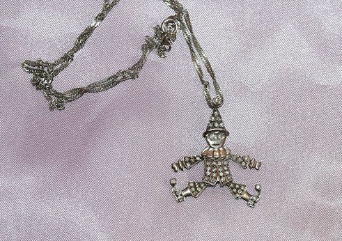 Fantastic Sterling Happy Dancing Man Pendant w/ Sterling Necklace Fantastic Sterling Happy Dancing Man Pendant w/ Sterling Necklace