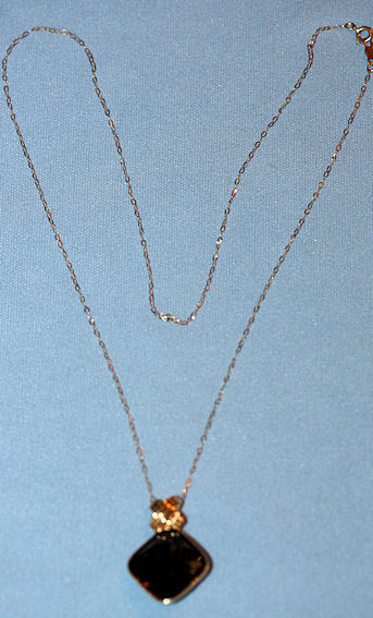 Citrine Pendant set in 14K Yellow Gold w 14K Necklace Citrine Pendant set in 14K Yellow Gold w 14K Necklace