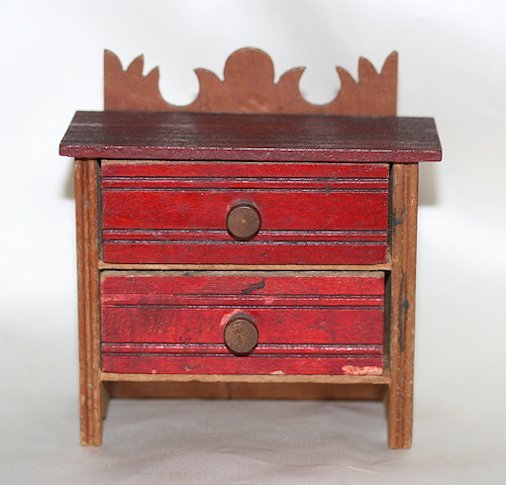 Vintage 4.5 Inch Doll Chest ca. 1930-40's Vintage 4.5 Inch Doll Chest ca. 1930-40's