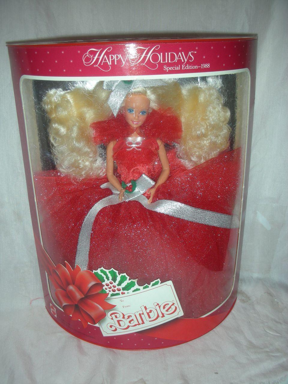 1988 Happy Holiday Christmas Barbie Doll NRFB from