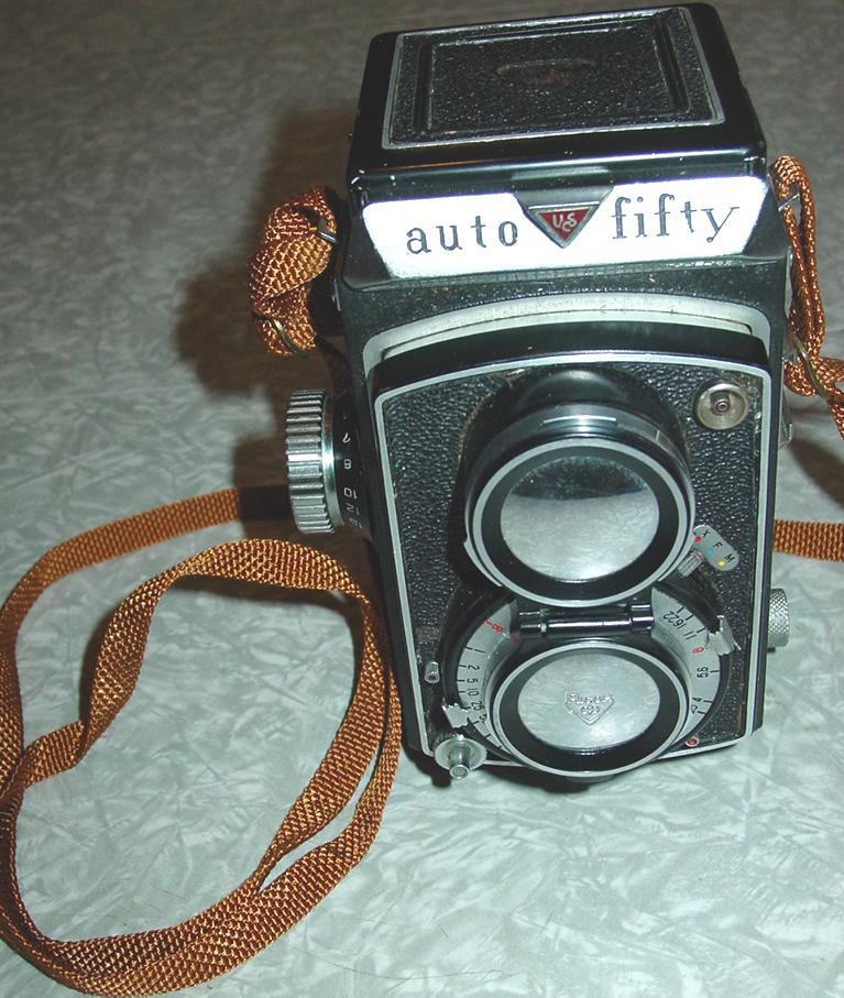 Ricoh Auto Fifty TLR Camera Twin Lens Reflex Ricoflex Synchro Mx Ricoh Auto Fifty TLR Camera Twin Lens Reflex Ricoflex Synchro Mx
