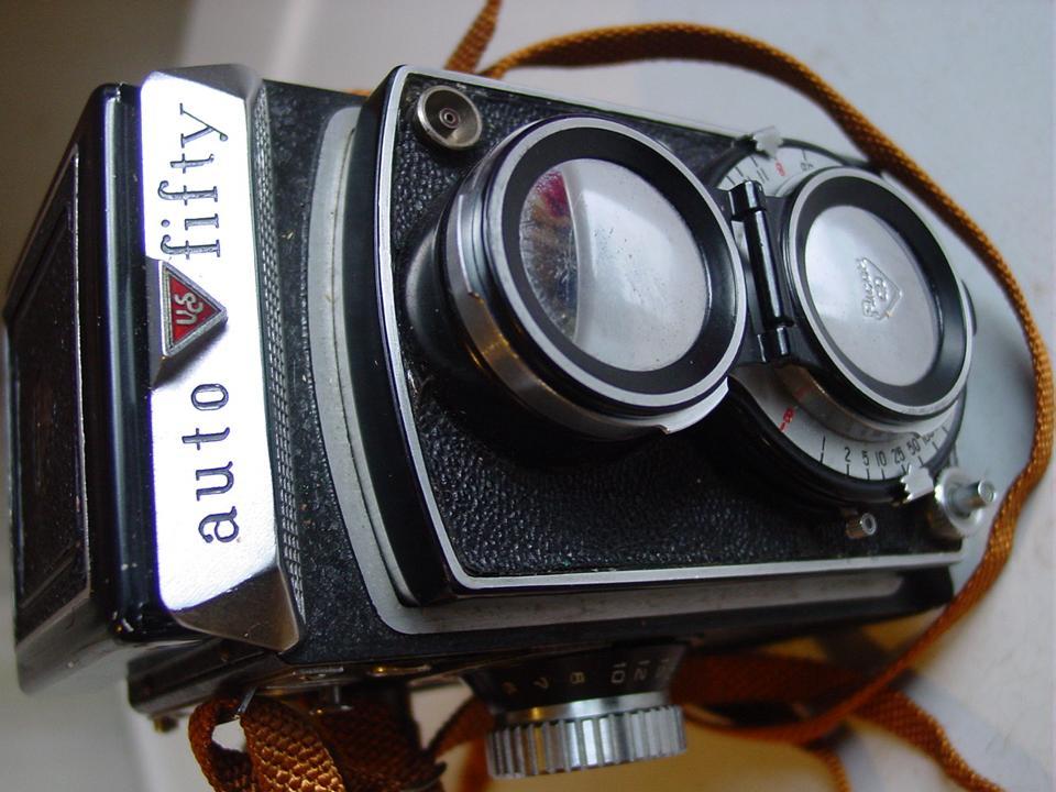 Ricoh Auto Fifty TLR Camera Twin Lens Reflex Ricoflex Synchro Mx Ricoh Auto Fifty TLR Camera Twin Lens Reflex Ricoflex Synchro Mx