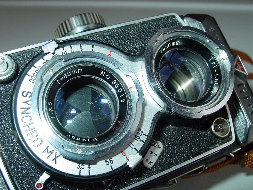 Ricoh Auto Fifty TLR Camera Twin Lens Reflex Ricoflex Synchro Mx Ricoh Auto Fifty TLR Camera Twin Lens Reflex Ricoflex Synchro Mx