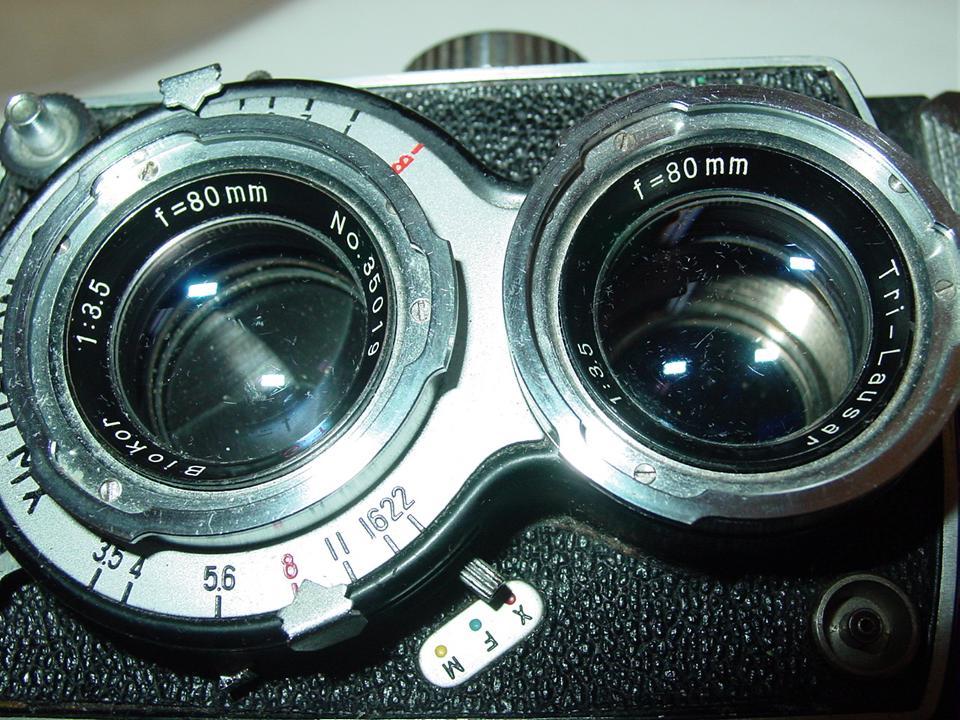Ricoh Auto Fifty TLR Camera Twin Lens Reflex Ricoflex Synchro Mx Ricoh Auto Fifty TLR Camera Twin Lens Reflex Ricoflex Synchro Mx