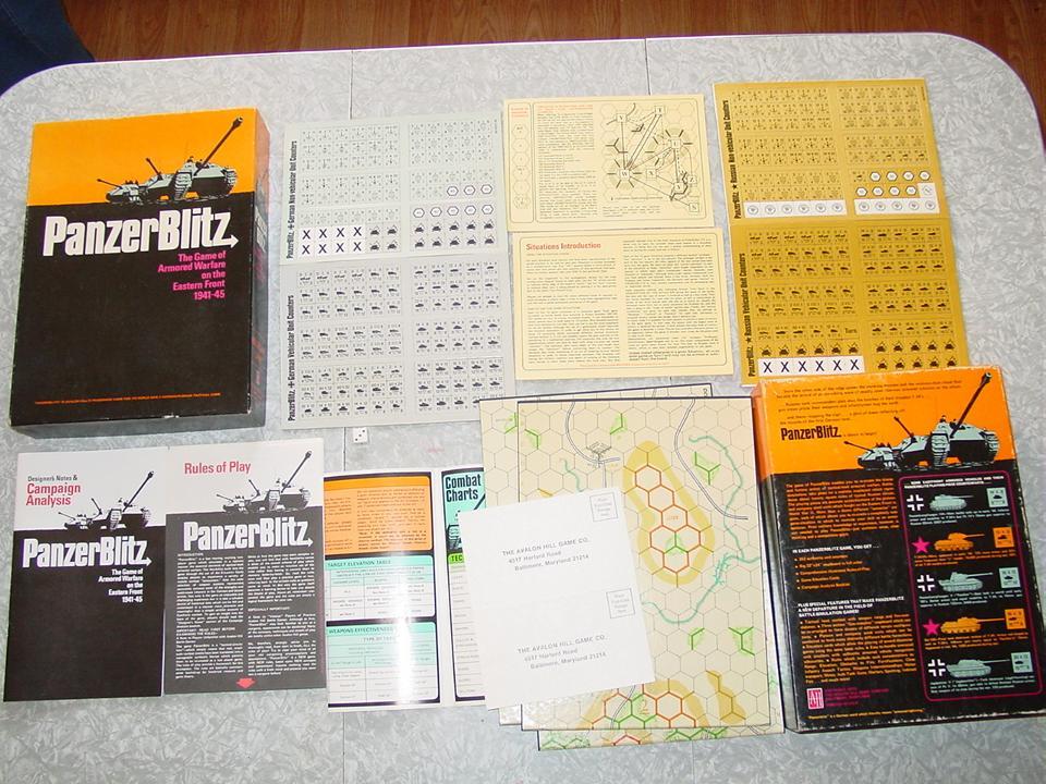 Panzer Blitz Avalon Hill WWII Board Game Tank Armored War Battle 1970 Bookcase Unused Panzer Blitz Avalon Hill WWII Board Game Tank Armored War Battle 1970 Bookcase Unused
