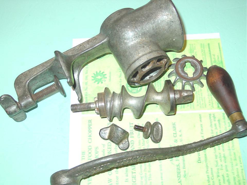 Universal Meat Chopper Food Grinder No 1 Cast Iron 1 Blade New Britain 1900 Universal Meat Chopper Food Grinder No 1 Cast Iron 1 Blade New Britain 1900