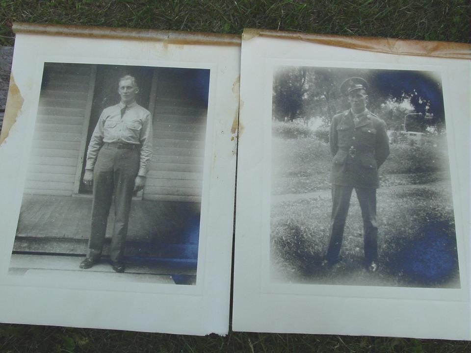 2 Military WWII Soldier in Dress Uniform Portrait Photographs 8 1/2X11" Picture Photo 2 Military WWII Soldier in Dress Uniform Portrait Photographs 8 1/2X11" Picture Photo