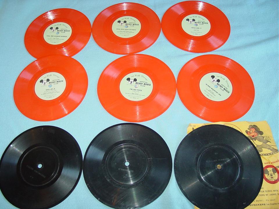 9 Walt Disney Official Mickey Mouse Club Phonograph Records Newsreel 9 Walt Disney Official Mickey Mouse Club Phonograph Records Newsreel