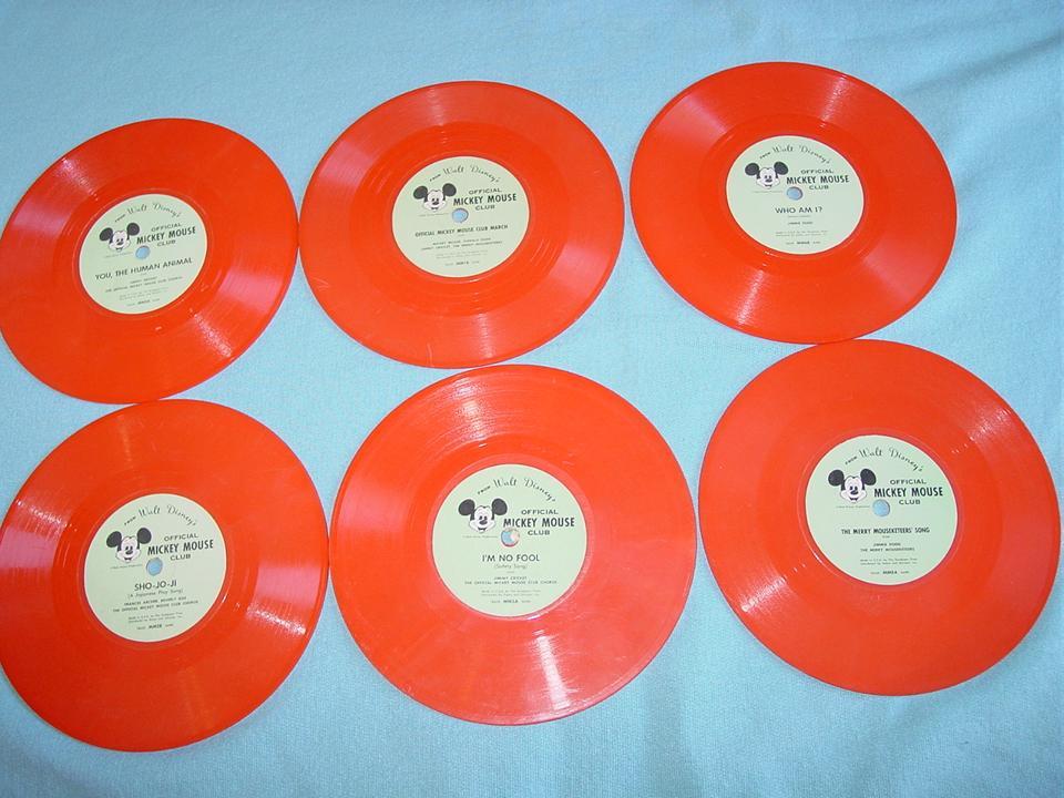9 Walt Disney Official Mickey Mouse Club Phonograph Records Newsreel 9 Walt Disney Official Mickey Mouse Club Phonograph Records Newsreel