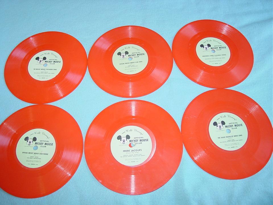 9 Walt Disney Official Mickey Mouse Club Phonograph Records Newsreel 9 Walt Disney Official Mickey Mouse Club Phonograph Records Newsreel