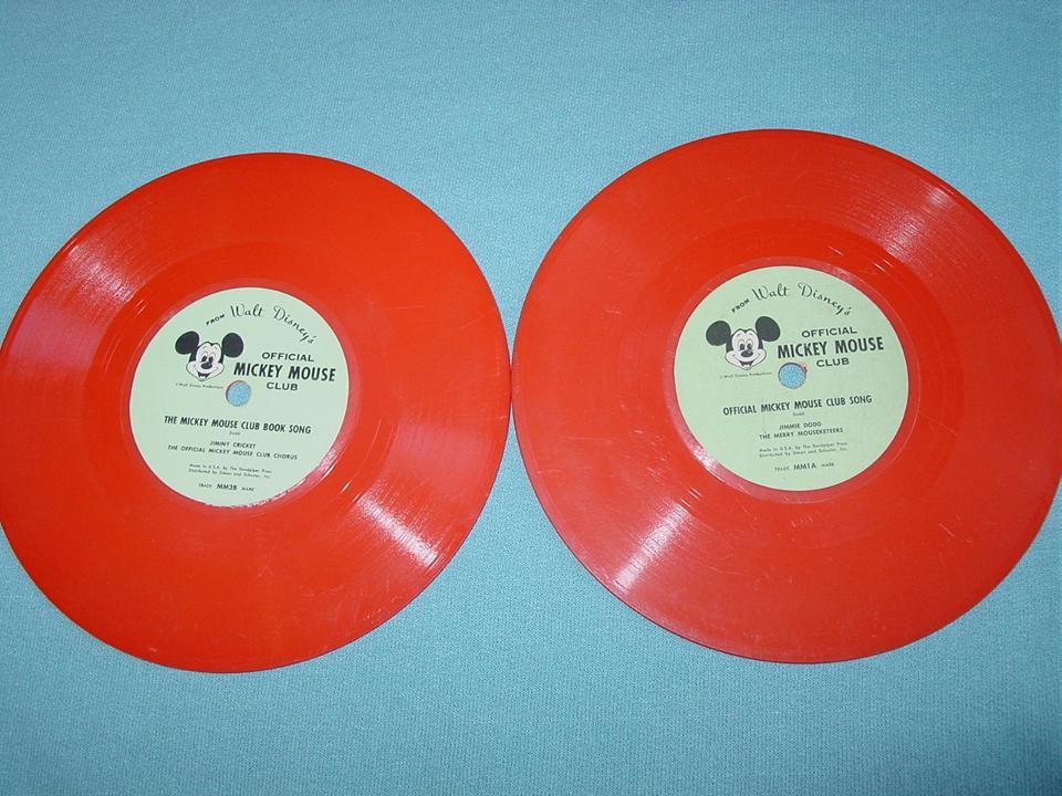 9 Walt Disney Official Mickey Mouse Club Phonograph Records Newsreel 9 Walt Disney Official Mickey Mouse Club Phonograph Records Newsreel